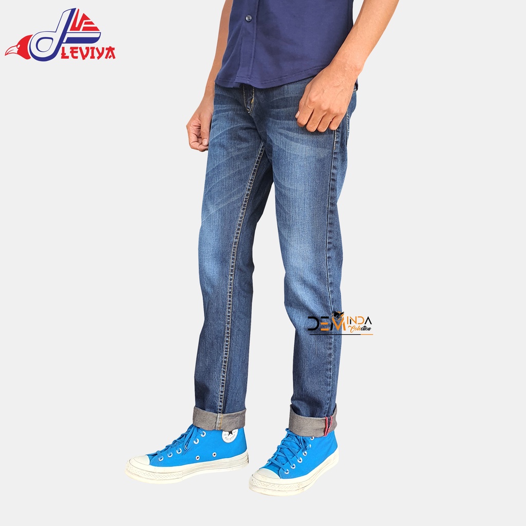 Celana Jeans Panjang Original Pria 28-38 Terbaru - Jins Model Lois Cowok Asli Leviya 100% Premium