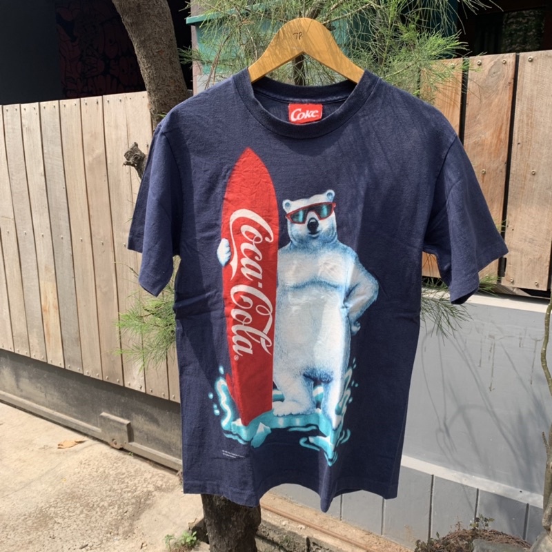 kaos coca cola polar bear vintage