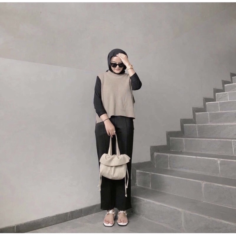 LONG DRESS SPAN/ INNER DRESS LENGAN PANJANG