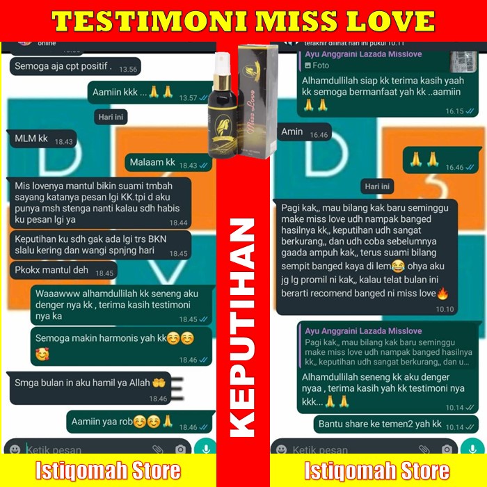 MISS LOVE SPRAY Obat Menghilangkan Keputihan Bau Yang Gatal dan Becek Saat Hamil Secara Alami Dan Cepat Pada Wanita Di Apotik Paling Ampuh - Cara Menghilangkan Keputihan Abnormal Yang Bau Gatal Becek Akibat Jamur BPOM ASLI