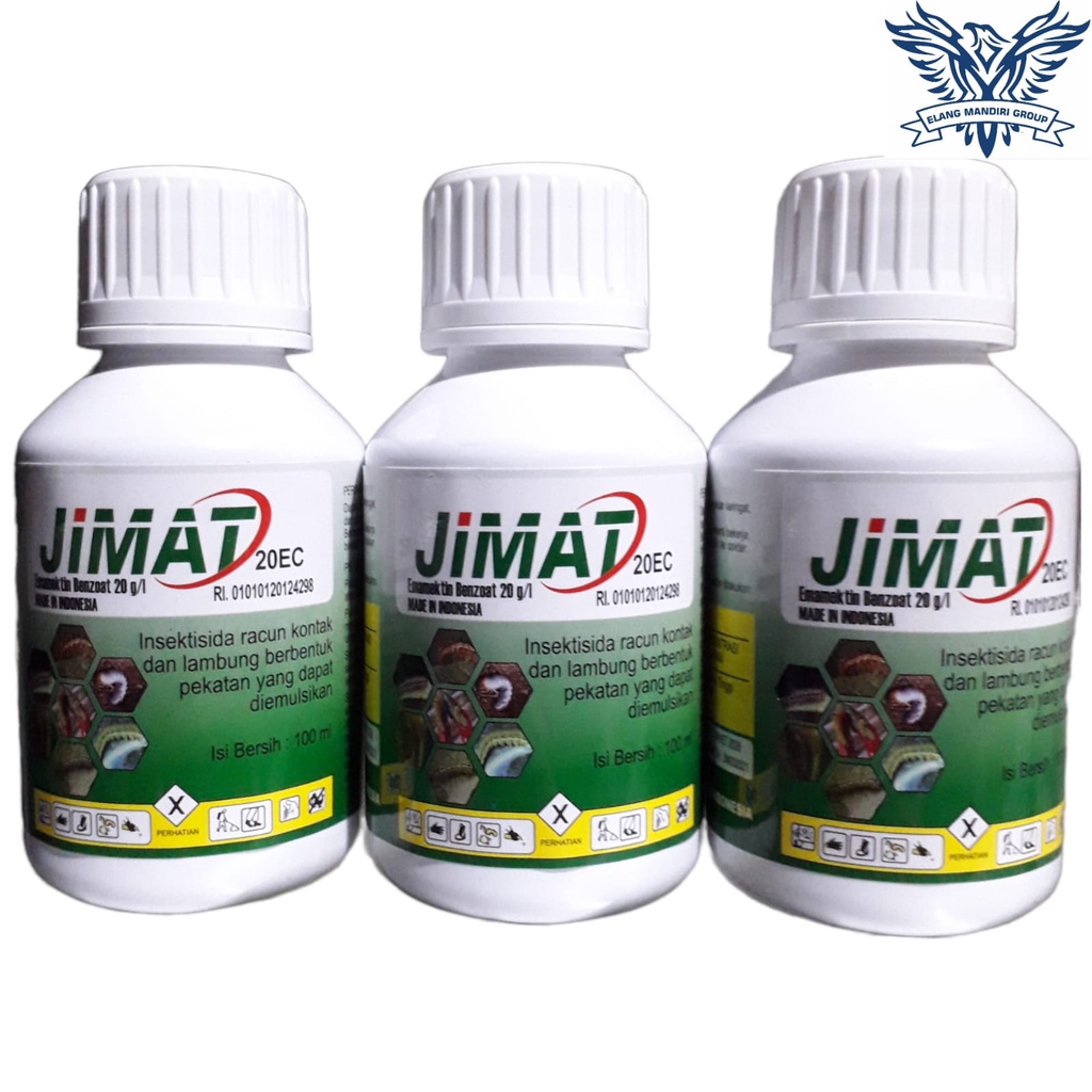 Insektisida Jimat 20EC 100ml Bahan Aktif Emmamektin Benzoat 20g/l emacel ulate