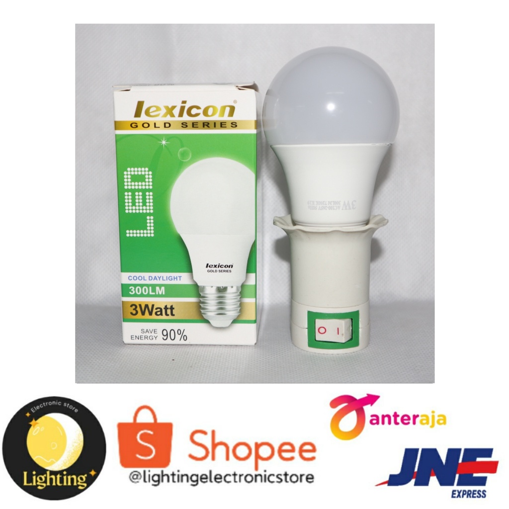 LAMPU LED LEXICON 3 WATT GARANSI 1 TAHUN | LEXICON 3 W