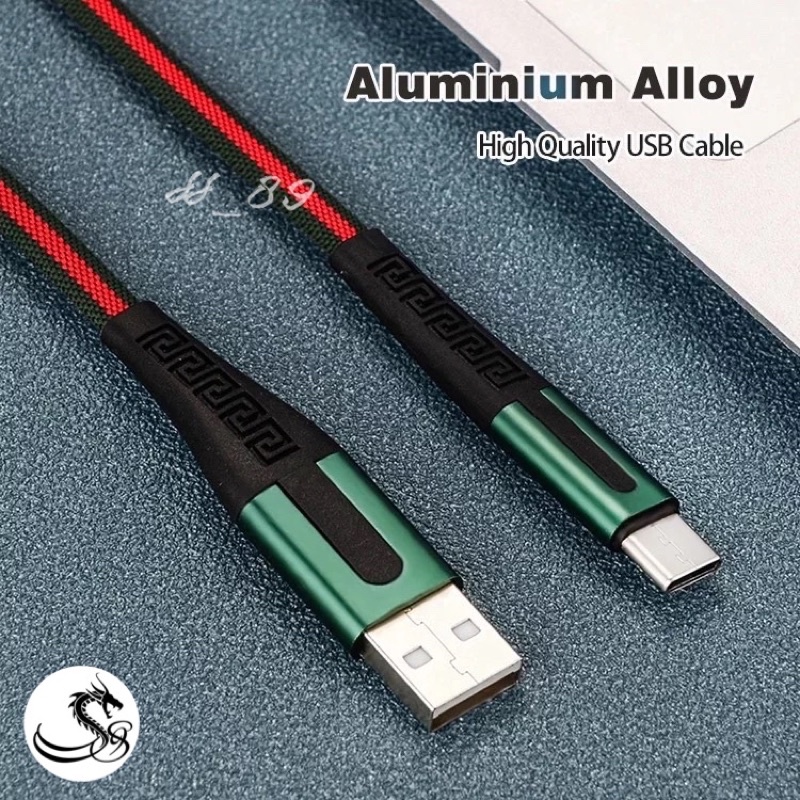 Nylob braided ush fast charging kabel data iph micro type c