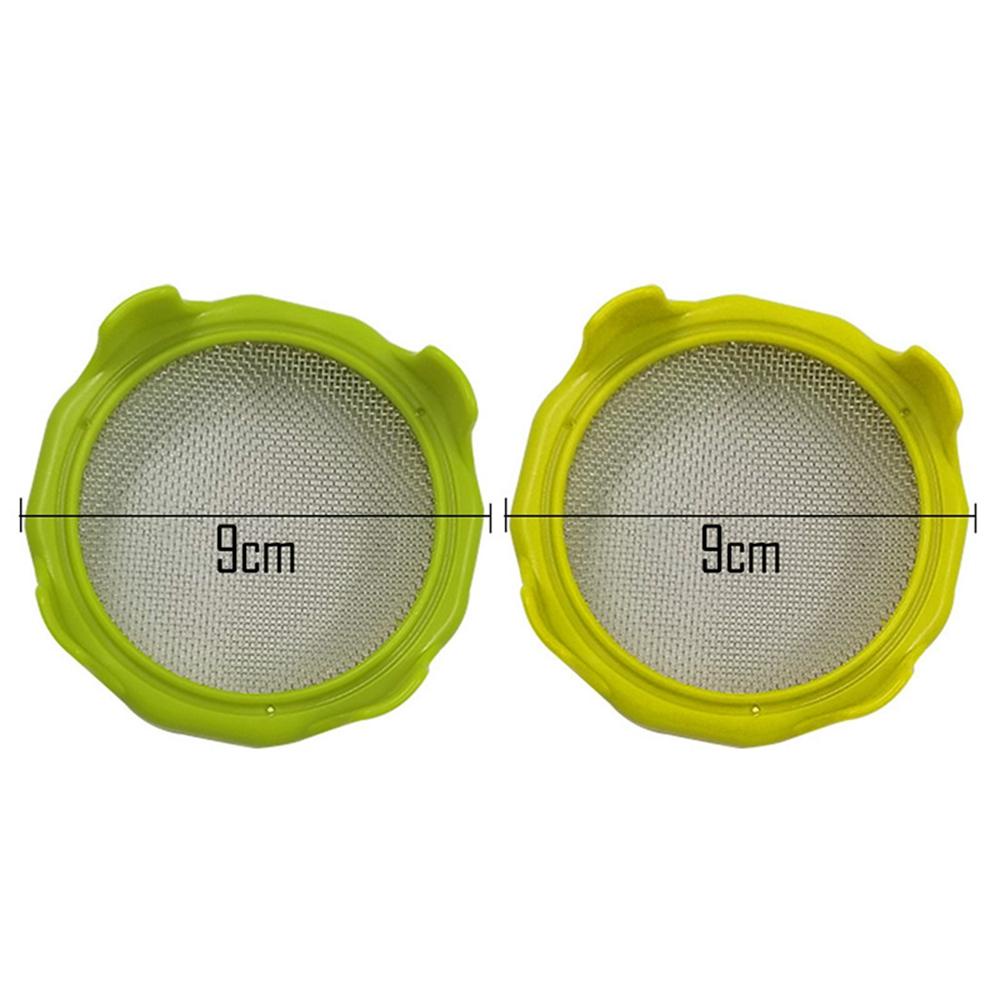 Rebuy Sprouting Lid With Screen Mesh Mason jar Alat Kecambah Penyaring Perkecambahan Benih Pembibitan