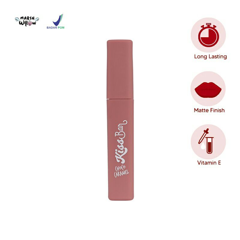 MARSHWILLOW Kiss Bar Choco Caramel Lip Liquide Original BPOM