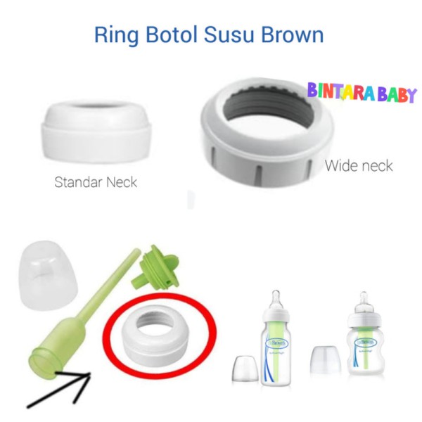 Ring Botol Susu Dr Browns Collar Bottle  Leher Botol Dr Browns - wideneck
