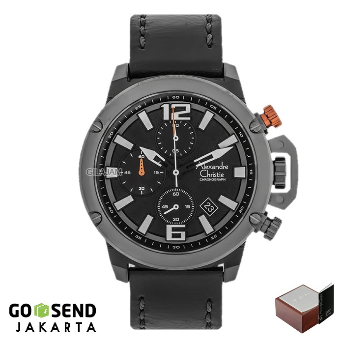 Alexandre Christie 6487 MC BRGB LTBBA Tali Kulit Hitam