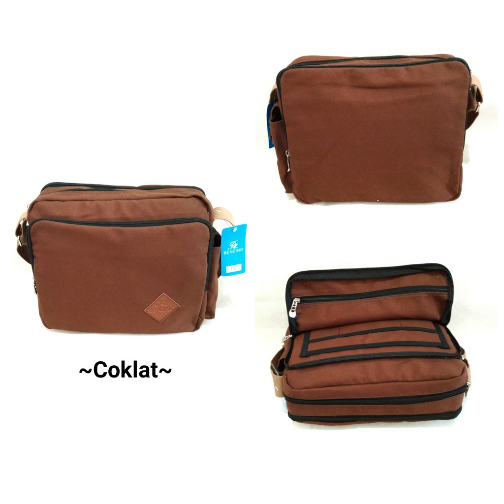 Tas Slempang Kanvas Pria Sling Bag Cowok Cowo Travel Bag Laki Tas Kecil Ori Asli - TAS-SELEMANG-KANVAS-BESAR