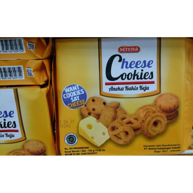 

SERENA CHEESE COOKIES 150 GRAM / BISKUIT KEJU SERENA / BISKUIT SERENA / MONDE / BISKUIT KEJU