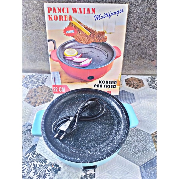panci penggoreng listrik korea // panci listrik serbaguna korea