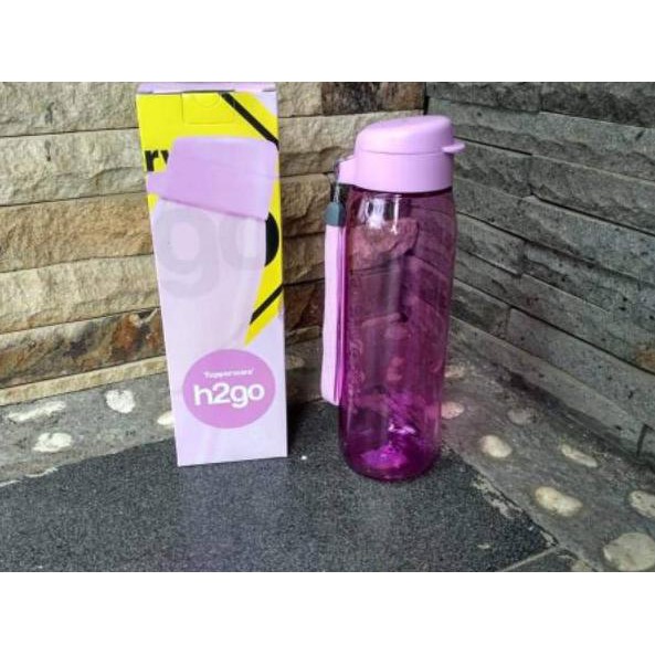 Stok terbatas H2GO h2go botol minum Tupperware peach 