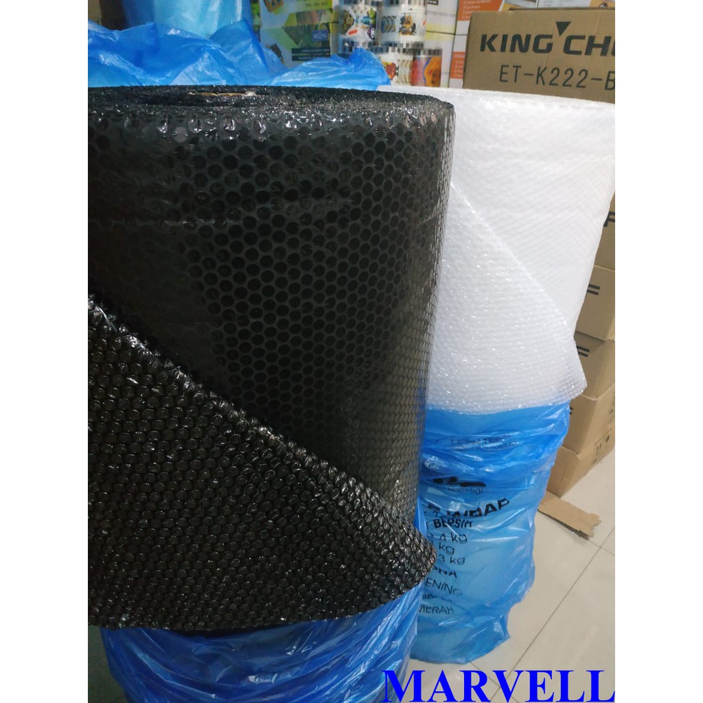 

Bubble Wrap Packing 125 cm x 50 Meter Plastik Gelembung Roll Tebal Hitam / Putih Pack Wrapping