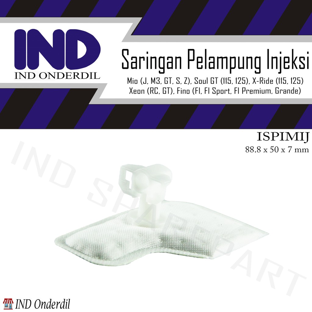 Saringan-Filter Pelampung-Pompa-Pump Bensin-Fuel Injeksi-Injection-Pampers-Pempes-Pamper Yamaha Mio J-GT-M3-Z-S 125/X-Ride 115-125/Soul GT Old-New Blue Core/Fino FI-F1 Grande/Xeon RC-GT