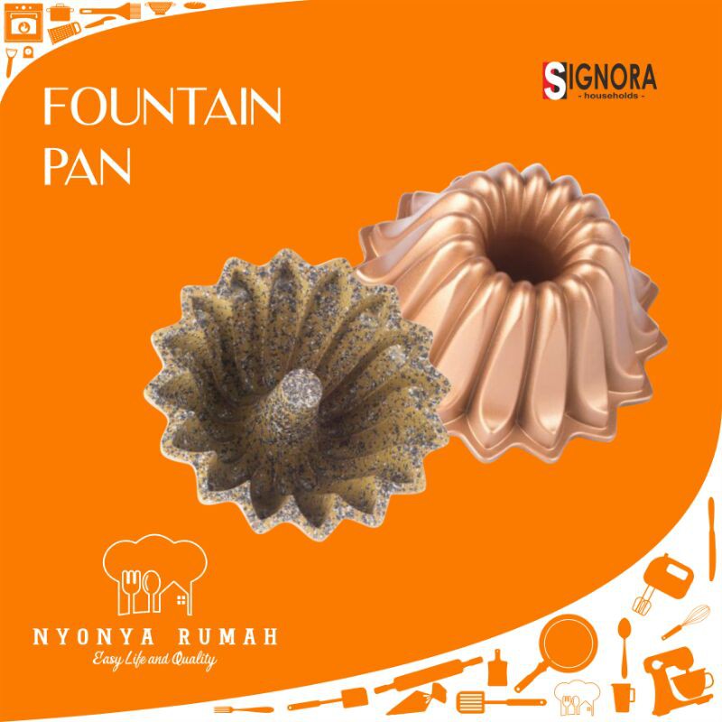 Signora Fountain Pan/Loyang Sultan Signora/Loyang Kue/Loyang Marble Cake