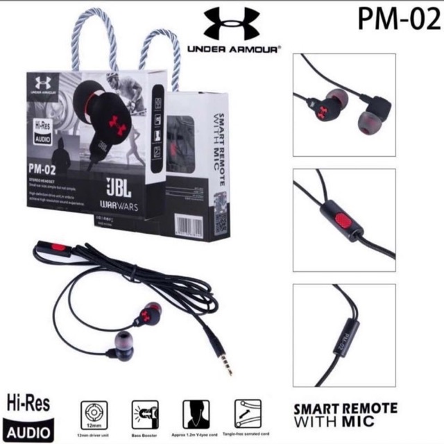 Handsfree JBL PM-02 Super Bass Headset Earphone Stereo High Quality Extra Bass OEM