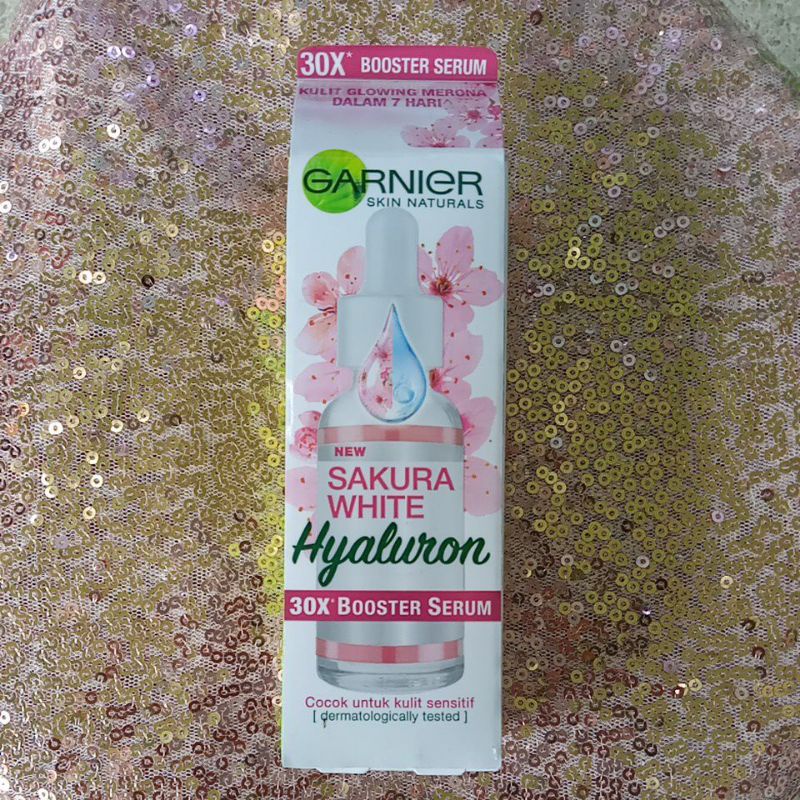 GARNIER SAKURA GLOW  HYALURON 30X BOOSTER SERUM 30 ML @MJ