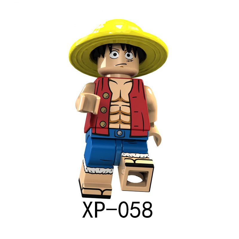 lego bootleg one piece xp058 monkey d luffy bukan zoro sanji nami anime manga bajak laut topi jerami