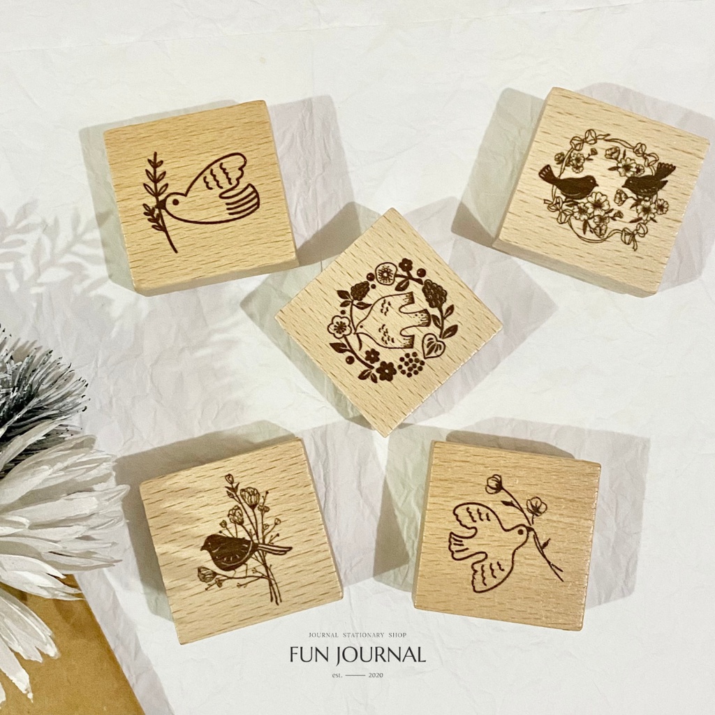 

BIRD WOODEN STAMP STEMPEL KAYU UNTUK JURNAL JOURNAL PLANNING PLANNER SCRAPBOOK BUJO DIY