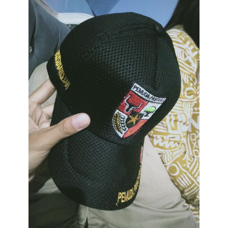 topi doubelmess custom logo nama  topi double mes pake nama logo