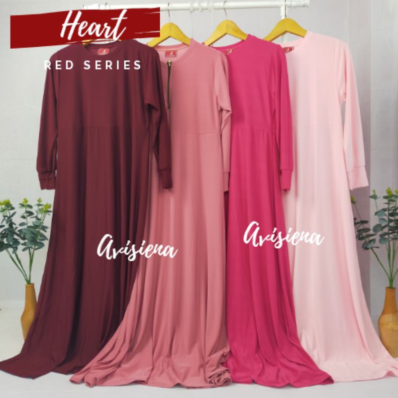 Premium basic jersey dress gamis polos marun maroon salem pastel peach baby pink fanta tua muda