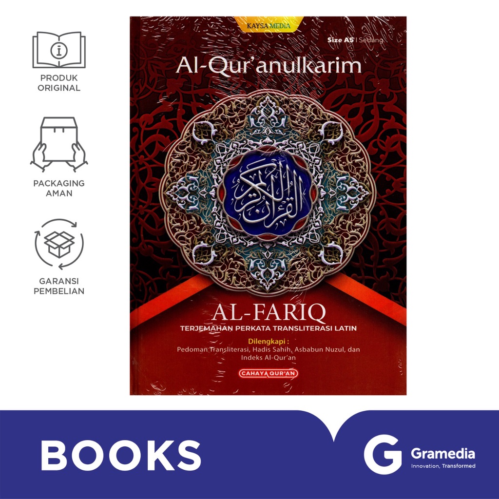 Al Quran Al-Fariq Terjemah Perkata Latin A5