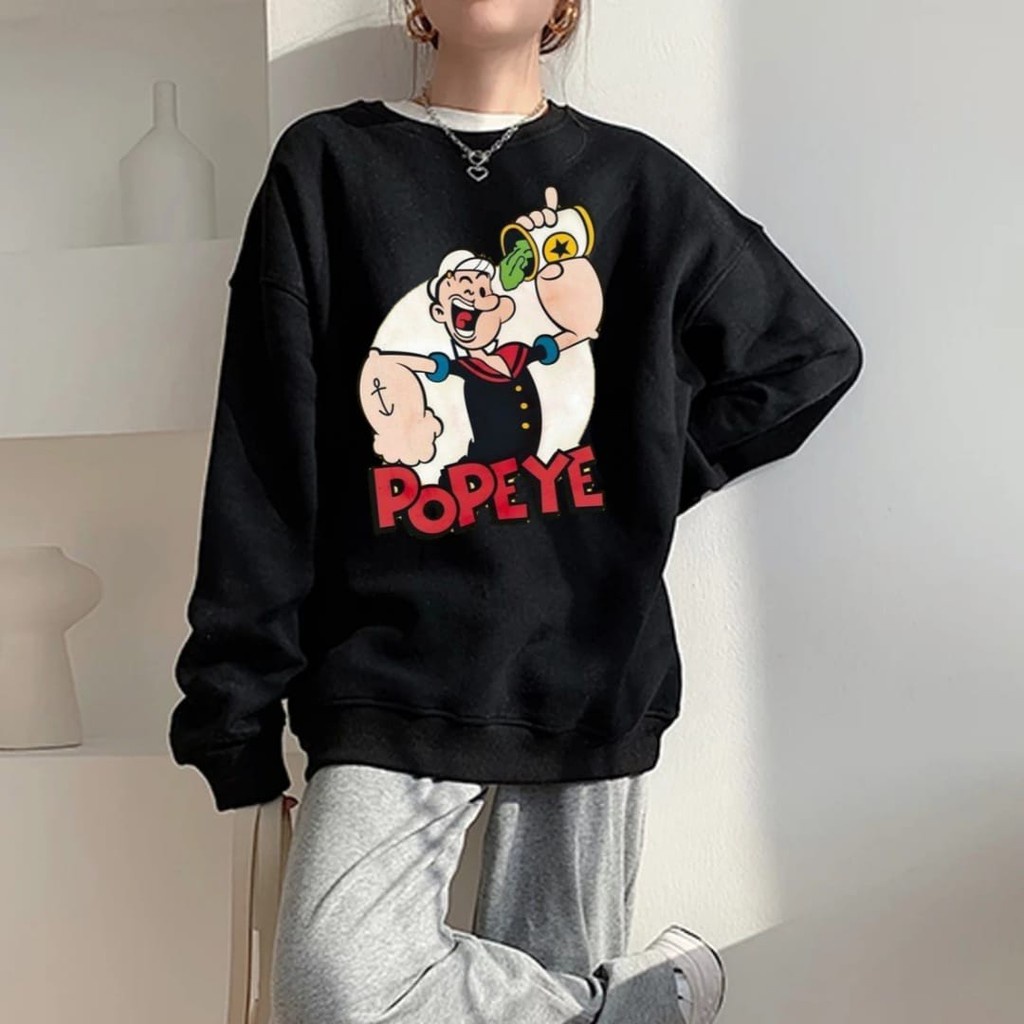 POPEYE SWEATER UNISEX - ATASAN CARTOON LUCU PREMIUM