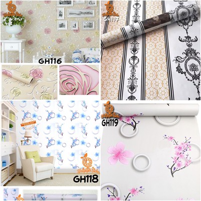 OBRAL !! Wallpaper Sticker Dinding Premium Size 45CM X 10M