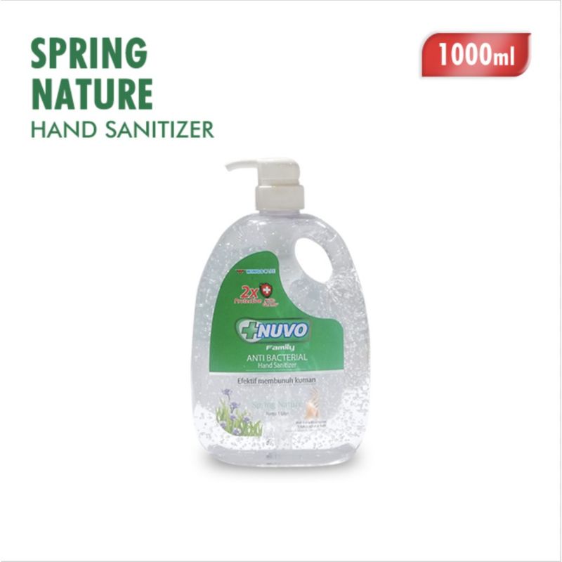 NUVO HAND SANITIZER HIJAU SPRING NATURE 1000 ML