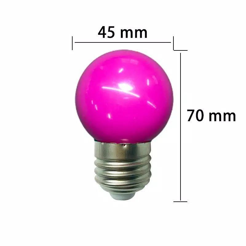 Myvo Lampu Led Ping Pong 3W E27 Warna Warni / Lampu Dekorasi