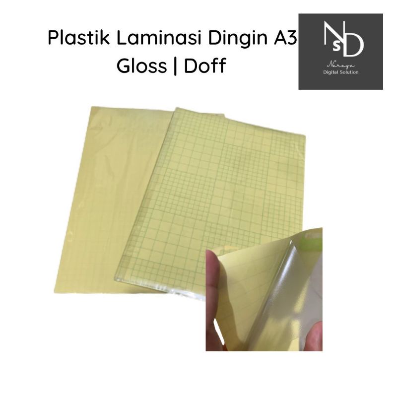 

Plastik Laminasi Dingin A3 - Gloss| Doff Ecer minimal 10lembar