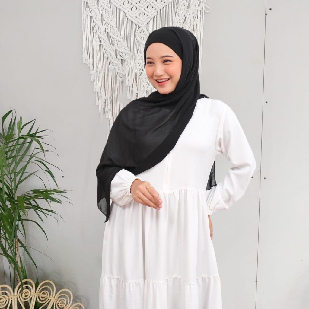 𝗖𝗮𝗿𝗲.𝗶𝗻  Pashmina Inner 2in1 / Pashmina Instan Iner Bando Ceruty Babydoll 180X75 PREMIUM QUALITY