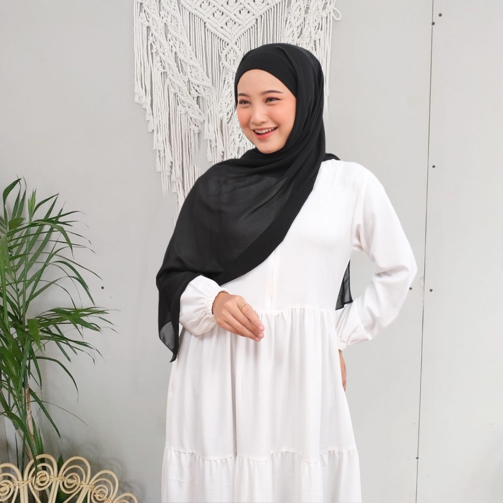 𝗖𝗮𝗿𝗲.𝗶𝗻 Olivia - Pashmina Inner 2in1 Bolak Balik | Ceruti Babydoll 180X75 PREMIUM