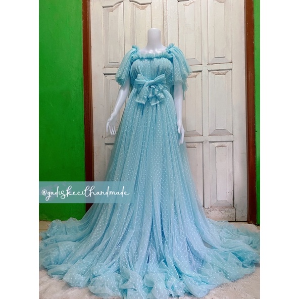 dress tile dot / dress maternity / gaun prewedding