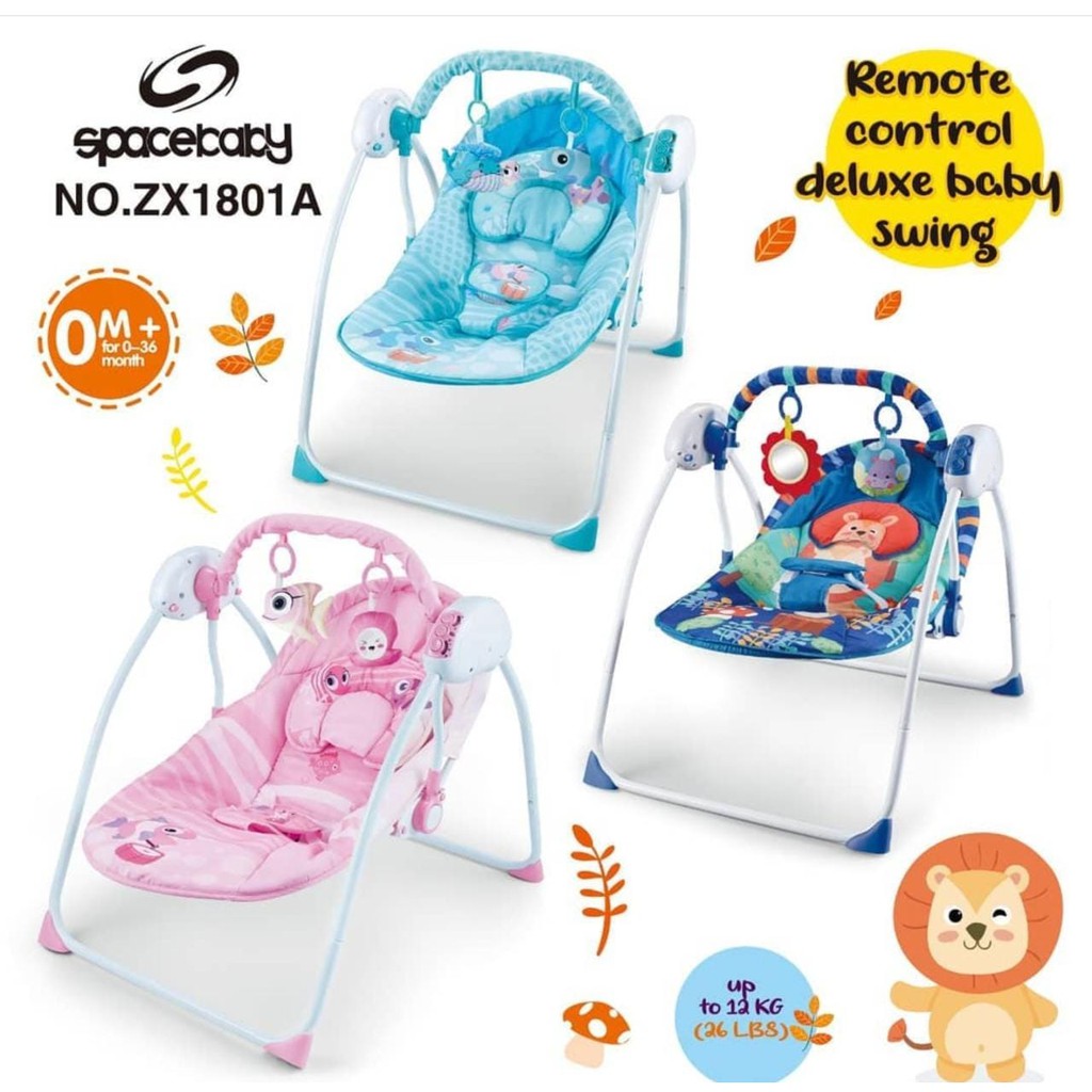 Bouncer Kursi Goyang Bayi OTOMATIS REMOTE Space Baby ZX1801A 10in1 FREE BUBBLE..!!