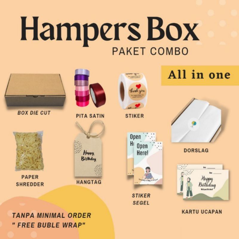 

Paket Lengkap Box Hamper / Custom Give Box / Hampers Box