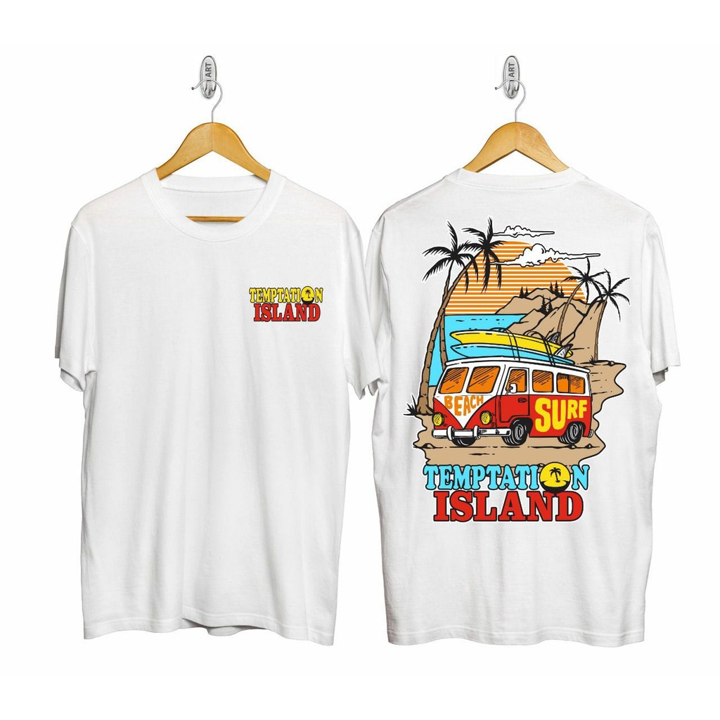 Kaos murah Kaos distro murah baju  distro pria t-shirt murah combed30s temp island