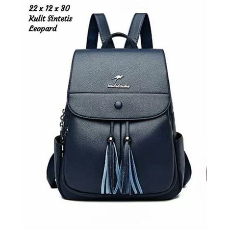 Tas Ransel Wanita Terbaru RUMBAI KANGU Fashionable Sintetis Leather