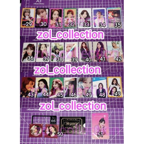 PHOTOCARD JIHYO TWICE PC JIHYO HD TWICE SIGNAL TOL FOL MERRY AND HAPPY TWICE