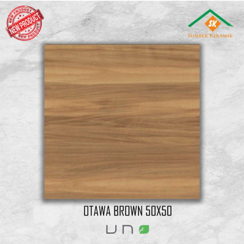keramik lantai 50x50 Otawa brown kw1