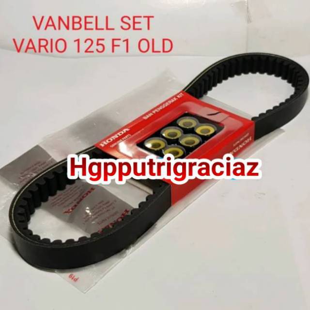 van belt - v belt kit plus roller vario 125 old 23100-KZR-BA0 Ori Ahm Graciaz