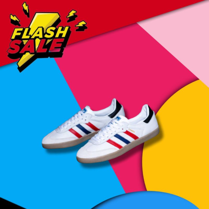 sneakers adidas samba og white navy red gum