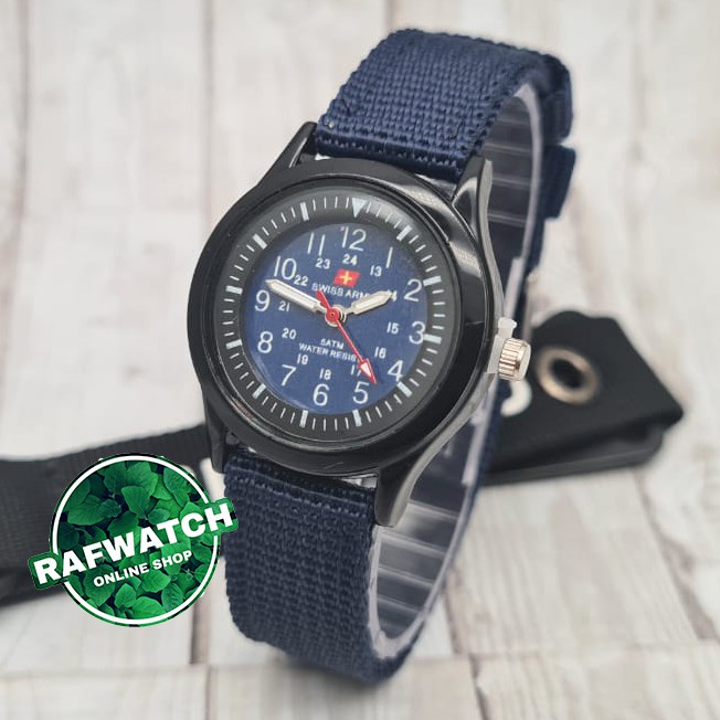 JAM TANGAN PRIA KANVAS STRAP SAA CASUAL WATCH UKURAN WANITA