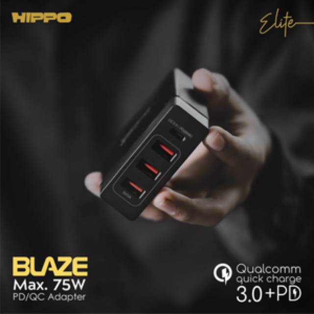 Hippo Elite Blaze Adapter Charger 75W Simple Pack