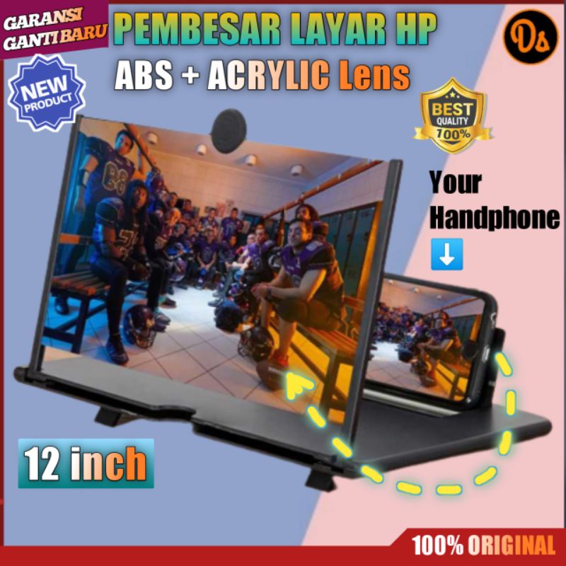 PROMO Alat Pembesar Layar HP Smartphone kaca pembesar layar hp 12Inch pembesar layar hp untuk nonton