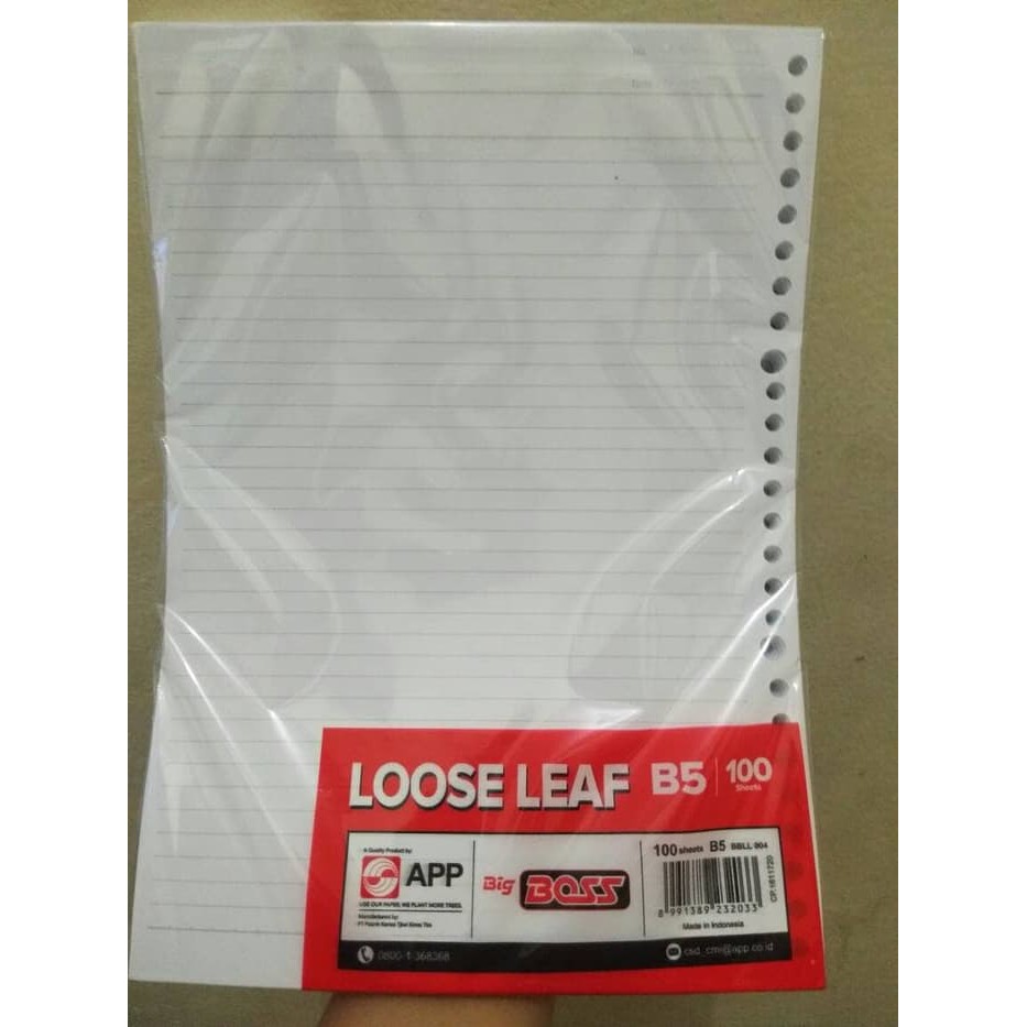 Jual Kertas File - Kertas Note - Isi Kertas Binder Isi Binder B5 Loose ...