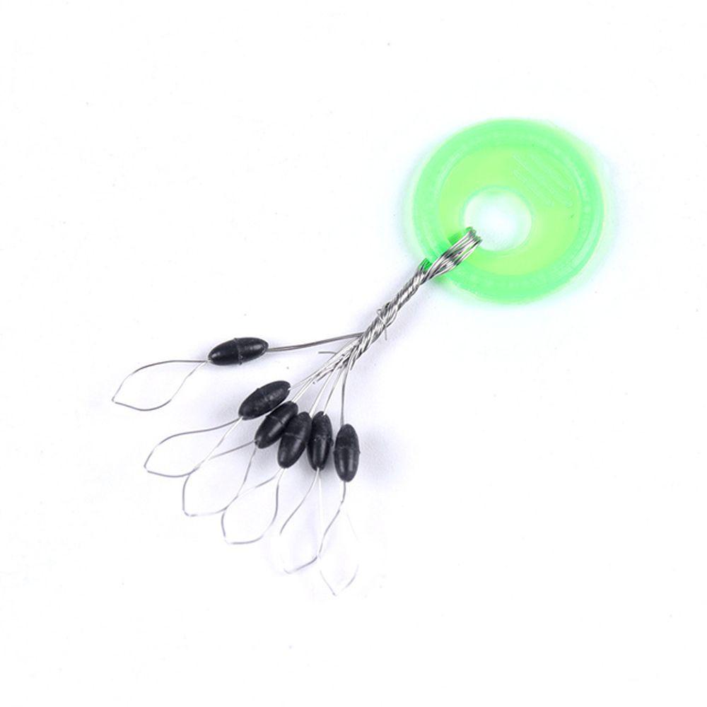 Lanfy Mancing Space Beans Alat Pancing 600 Pcs Oval Stopper Pancing Ikan Gurame Lalat Karet Space Beans Oval Mancing Pelampung