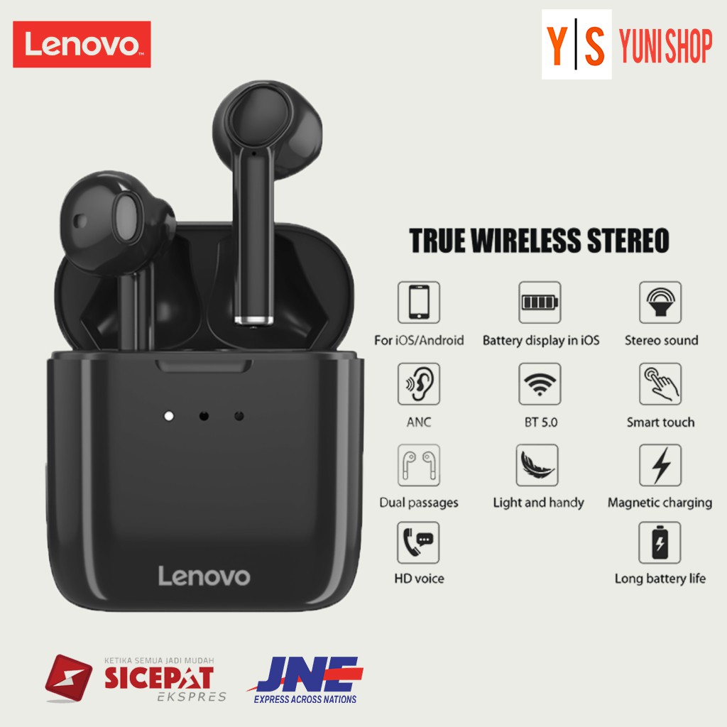 Earphone bluetooth/ lenovo QT83/ earphone wirelles airbuds