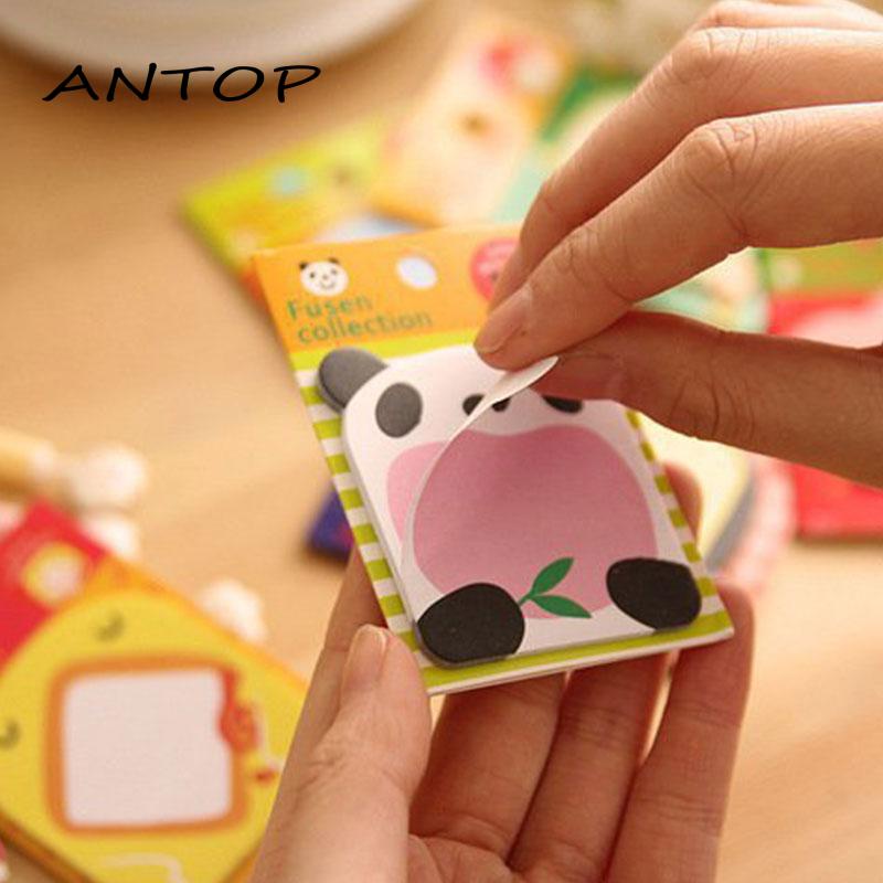 Buku Catatan Memo Post it Motif Kartun Panda Lucu Untuk Stationery Kantor