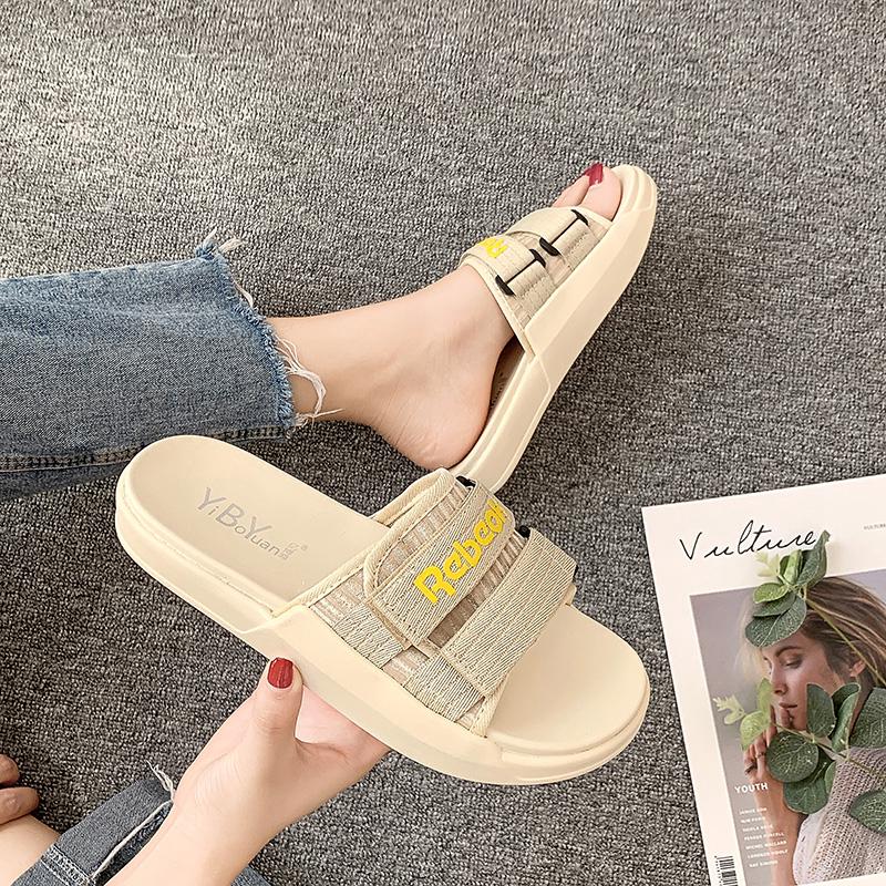  Sandal  Selop  Wanita Bahan Kulit Pu Warna Polos  Untuk 