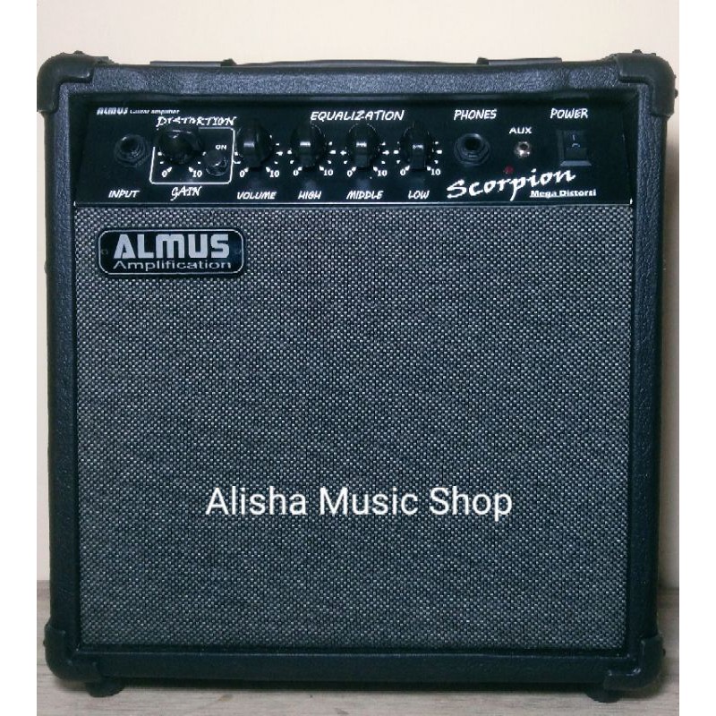 AMPLI GITAR ALMUS SLIM Scorpion DISTORSI 2 Input